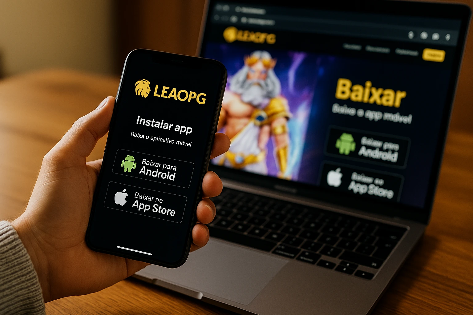 Baixar o LEAOPG Cassino App