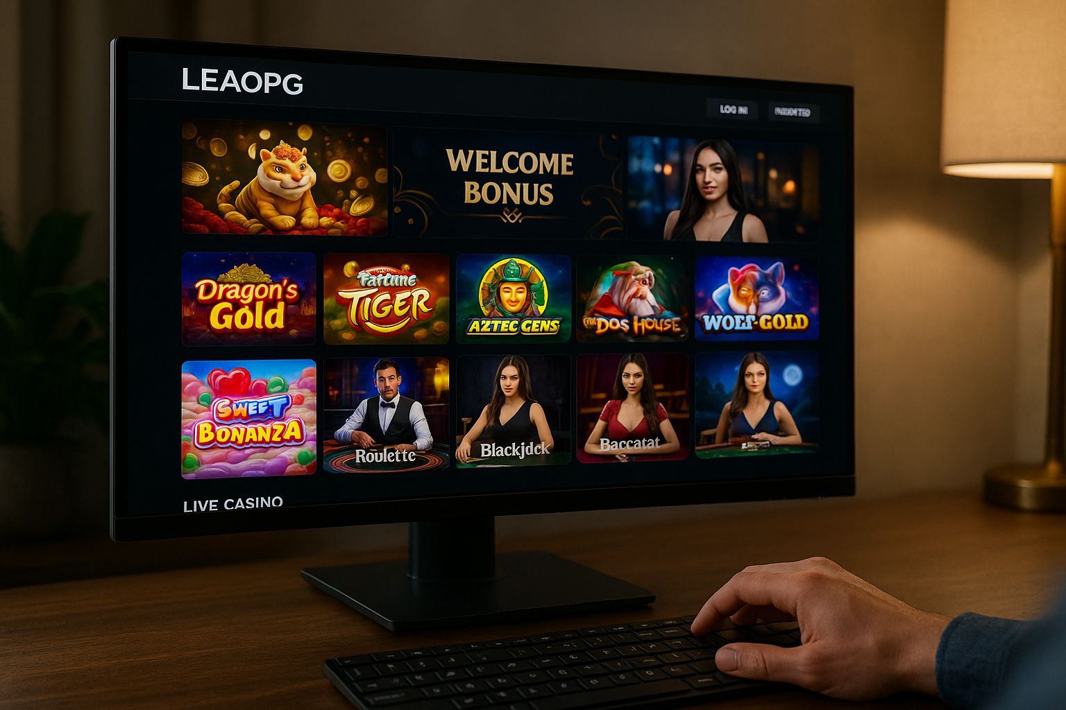 Jogos de cassino online LEAOPG